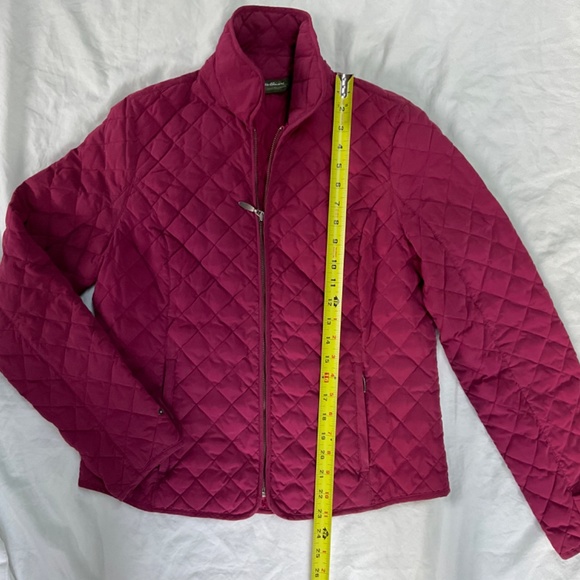 Eddie Bauer Goose Down 650 Fill Women’s Jacket size M in Raspberry - Picture 3 of 11